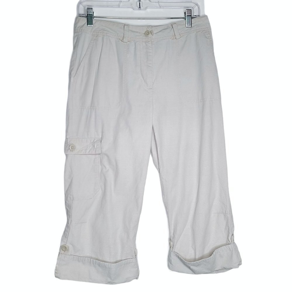 WOOLRICH Beige Stone Cargo Capri Pants